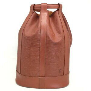 Louis Vuitton Randonne Shoulder Bag Epi Leather Brown